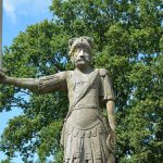 Der Roland in Bad Bramstedt - Steinfigur von 1693